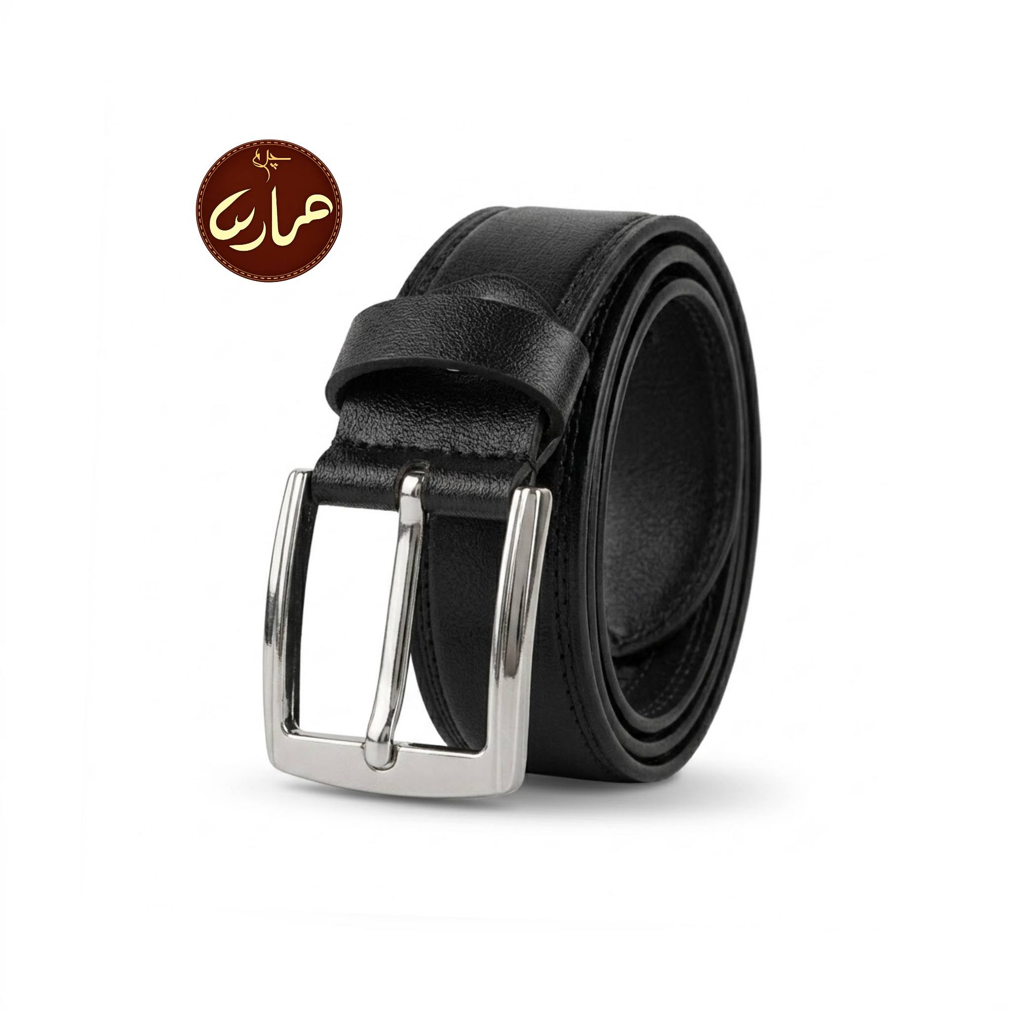 کمربند چرم طبیعی گاو زبانه دار