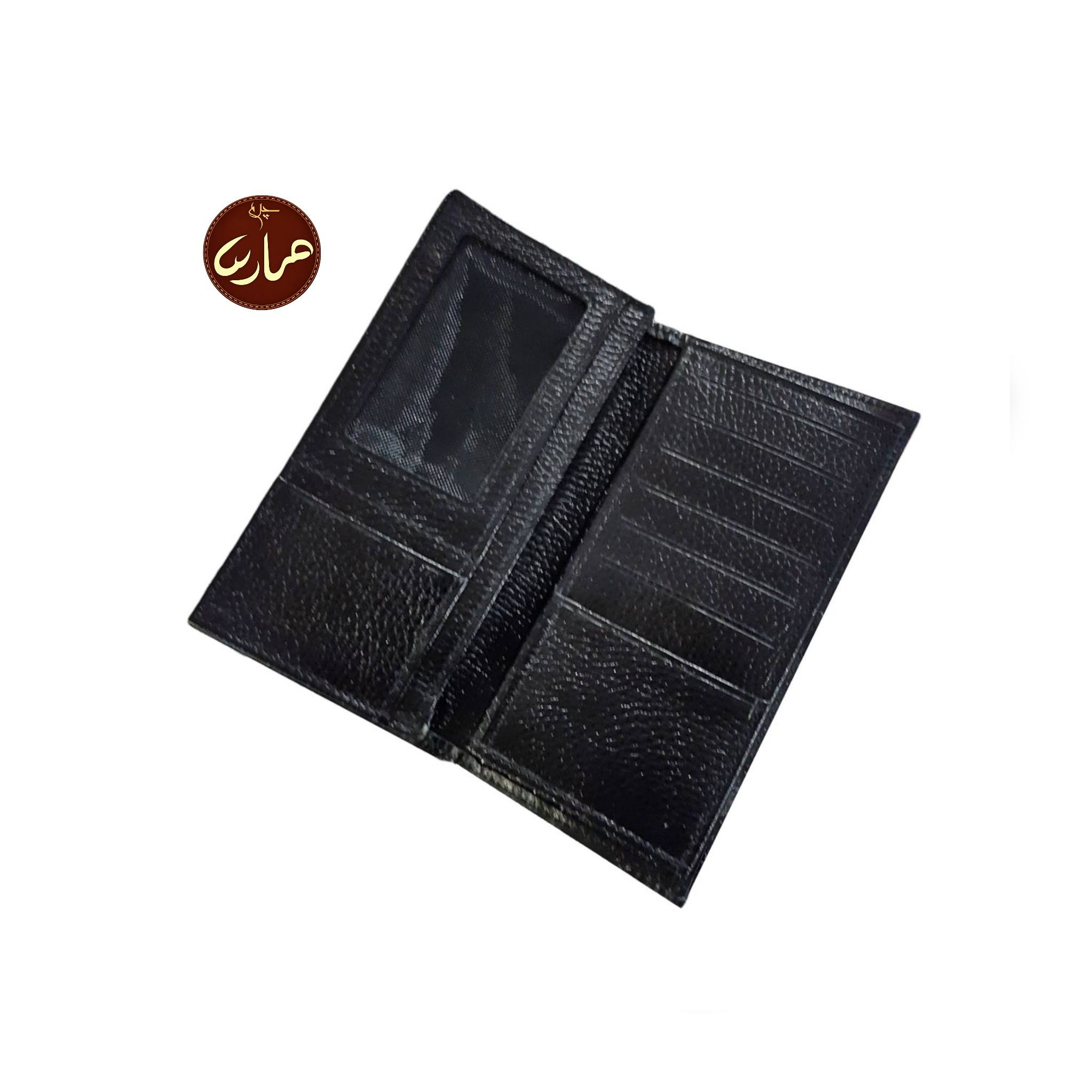 کیف پول کتی مردانه چرم طبیعی گاو مدل فلوتر