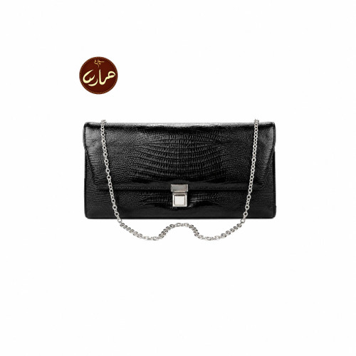 کیف دوشی زنانه چرم طبیعی گاو مدل لیزارد